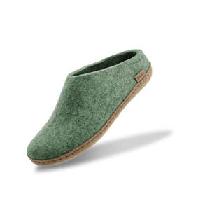 The Slip On: The leather slip-on moss
