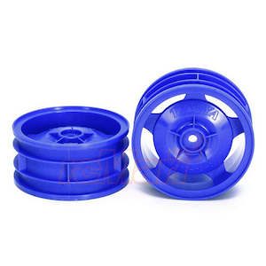 Tamiya Star Dish 4WD Buggy Front Wheels 2Pcs Blue