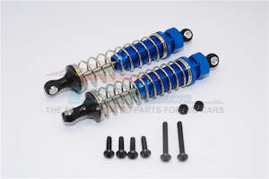 GPM Aluminum 95mm Rear Adjustable Spring Damper 2 pcs Blue For Tamiya TT02B
