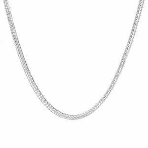 Mens Necklaces: Stainless Steel 4mm Square Chain Necklace