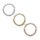 Grooved Half Circle Bendable Nose Septum and Ear Cartilage Hoops