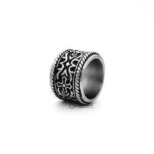 Stainless Steel Rings: Stainless Steel Retro Gothic Cross Pattern Casting Men's Rings
