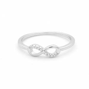 Sterling Silver Rings: CZ Infinity Sterling Silver Ring