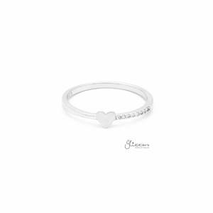 Sterling Silver Rings: Sterling Silver Heart Ring