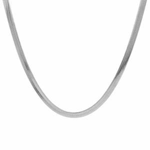 Everyday Jewellery: Stainless Steel 5mm Herringbone Chain Necklace