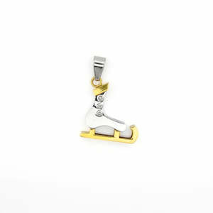 Stainless Steel Ice Skate Boot Pendant