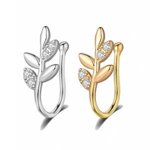 Non Piercing: Leaf Non Piercing Nose Ring