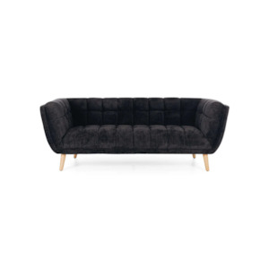 Lounge Suites: Chester 3 Seater Sofa - Panther Black