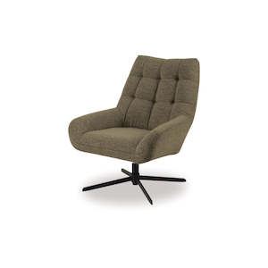 Paris Swivel Arm Chair - Basel Green