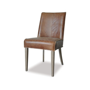 Dining Chairs: Marcus High Back Leather Dining Chair