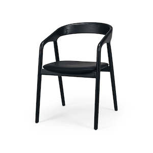 Dining Chairs: Nora Dining Chair Black / PU