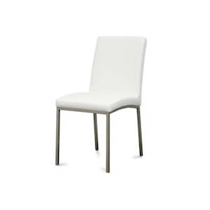 Dining Chairs: Bristol Dining Chair White PU
