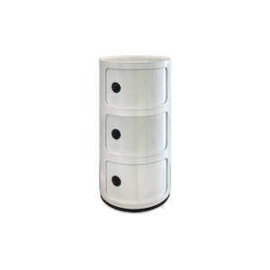Coffee And Side Tables: Ally 3 Drawer - White