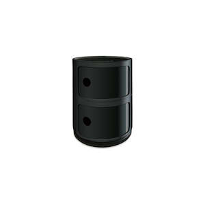 Ally 2 Drawer - Black