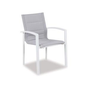 Outdoorfurniture: Boston Outdoor Chair White