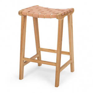 Barstools: Roma Woven Barstool - Plush Pink