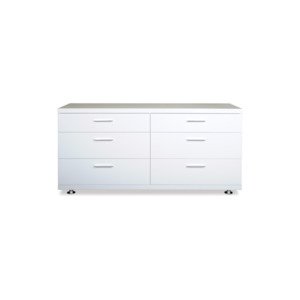 Bedroom: Arctic Dresser with 6 Drawers