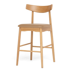 Hans Barstool Natural Oak Tan PU