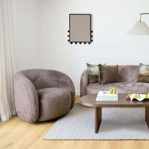 Lodi Swivel Armchair / Occasional Chair - Brown