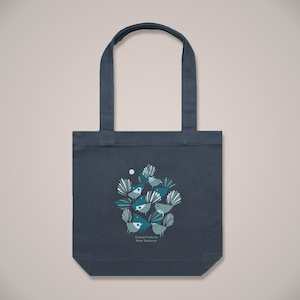 Bags: Blue Fantail Tote Bag