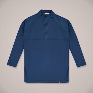 Mens Merino: 1/4 Zip Long Sleeve Mens Merino