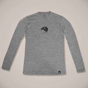 Mens Merino: Kiwi Long Sleeve Mens Merino T-Shirt