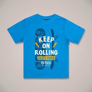 Kids T Shirts: Keep On Rolling Kids T-Shirt