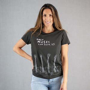 Music Tees: Music can save us Womens T-Shirt