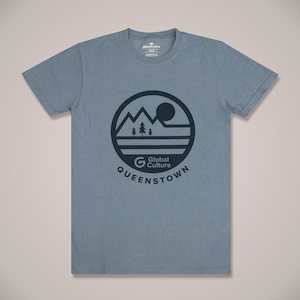 Mens Slogan Text: Queenstown Blue Moon Unisex T-shirt