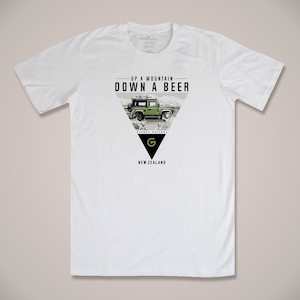 Mens Slogan Text: Up a Mountain II Mens T-Shirt