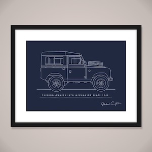 Wall Art Hobbies: Land Rover Blues Wall Art