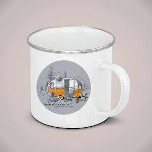 Room with a View Enamel Mug
