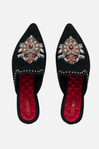 Camilla Embroidered Slipper - Sisterhood Of The Rose