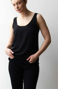 October Reign Essential Round Neck Camisole - Black