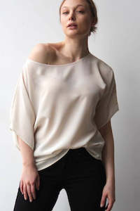 October Reign Silk Tee - Tusk