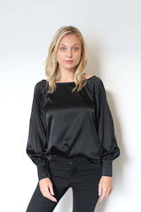 New Zealand Designed Made: October Reign Queen B Blouse - Black
