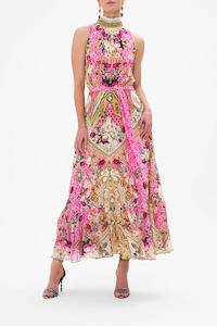 Camilla Necktie Dress With Elasticated Waist - Call Of The Canal