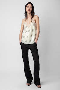 Zadig & Voltaire Christy Silk Camisole - Mastic