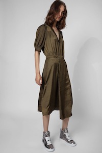 Zadig Voltaire Dresses Playsuits: Zadig & Voltaire Ralia Satin Dress - Bronze