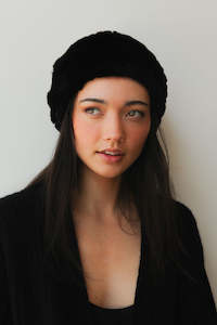 Fur: October Reign Fur Beanie - Black
