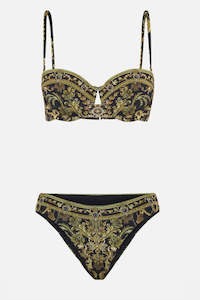 Swimwear: Camilla Underwire Bikini Bra & Pant - The Night Is Noir