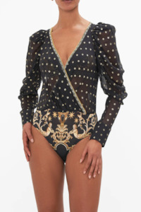 Camilla: Camilla Puff Sleeve Body Suit - Duomo Dynasty