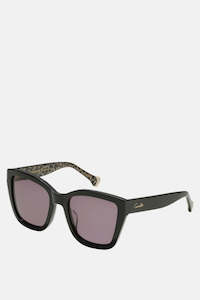 Camilla: Camilla Anything & Everything Sunglasses - Black / Glitter Leopard