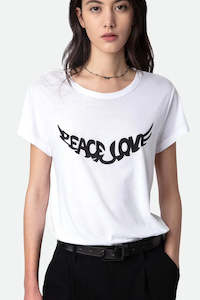 Last: Zadig & Voltaire Woop Peace Love Wings - Blanc