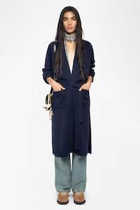 Cashmere: Zadig & Voltaire Salonny Cardigan - Encre