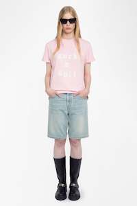 Best Selling: Zadig & Voltaire Edwin Rock ‘n’ Roll T-shirt - Candy