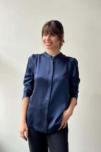 October Reign Edit: October Reign Swanky Blouse - Navy