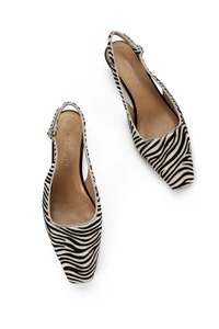 Best Selling: Estilo Emporio Milieu Mule - Zebra