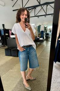 Best Selling: October Reign V-Linen Tee