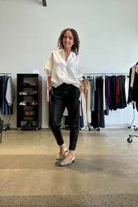 Best Selling: October Reign Bowie Linen Shirt - White